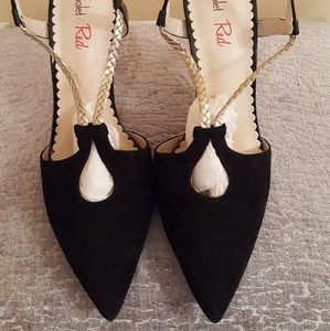 🔮NWOB Violet&Red Laura Suede Slingback